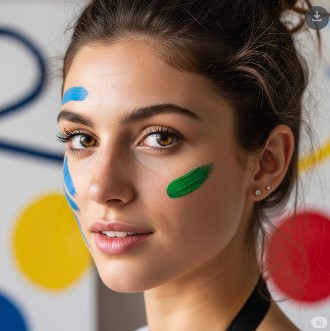 Estudiante creativo sonriendo